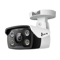 TP-Link Vigi C340 Camara de Seguridad para Exterior - Lente 6mm - IP67 - Ethernet - Resolucion de 4Mpx - Deteccion Inteligente - Vision Nocturna - Audio Bidireccional - Color Blanco y Negro