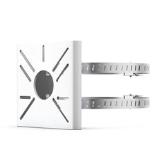 TP-Link Vigi VMB-350 Soporte de Camaras para Postes - Acero Inoxidable - Incluye Accesorios - Diametro de Montaje de 7 a 13cm - Color Blanco