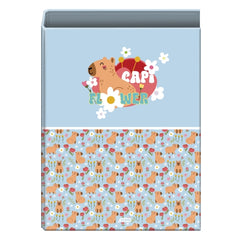 Dohe Capi Flower Carpeta con 4 Anillas de 40mm - Formato Folio - Guardas Impresas - Cubierta de Carton Plastificado - 26x34x6cm - Multicolor