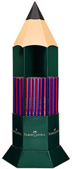 Faber-Castell Janus 2160 Expositor de 120 Lapices Finos Bicolor Hexagonales - Ecologico - Resistente a la Rotura - Color Rojo/Azul