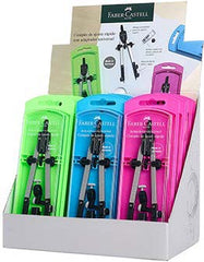 Visor Faber-Castell de 15 compassos de ajuste com parafuso central - Articulações em ambos os braços - Adaptador universal - Lata com cabos