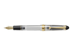 Pilot Custom 823 M Pluma Estilografica - Plumin de Oro de 14K - Cuerpo Transparente - En Estuche de Regalo Individual con un Tintero Pilot