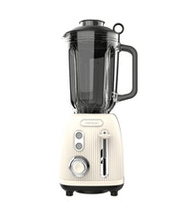 Cecotec Power Black Titanium RetroBeige Batidora de Vaso - 1200W - Jarra de 1.5L - Funcion Pulse - 4 Hojas Recubiertas de Titanio - Velocidad Ajustable - Color Beige