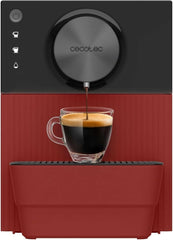 Cecotec Cremmaet Cube Red Cafetera Superautomatica - 19bar - Deposito de 1.1L - Sistema de Prensado y Pre-Infusion - Sistema Thermoblock - Pantalla Tactil - Termoblock - Deposito de Cafe de 110g - 5 Niveles de Molido - Modo Eco - Color Rojo