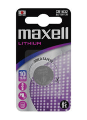 Maxell Pack de 1 Pila Litio de Boton CR1632 3V