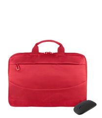 Tucano Idea Maletin Portatil 15,6" + Raton Inalambrico - TamaÃ±o Slim - Interior Acolchado - Color Rojo