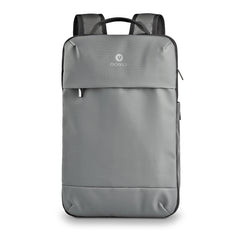 NGS Monray Sacks Horizon Mochila Expandible para Portatil hasta 14,1" - Suave Acolchado Interno - Resistente al Agua - Bolsillo Antirrobo - 10L Expandible a 20L - Color Gris