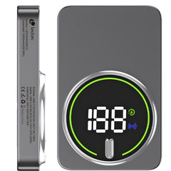 Leotec Powerbank Inalambrico 10.000 mAh -  PD 20W - Qi 15W - Color Gris