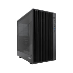 CoolBox Gaming GM350 Darkface Caja Torre MicroATX - 1 x USB C 3.2 1 x USB A 3.2 1X USB A 2,0 1 x Audio + Micro - Color Negro