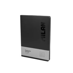 Milan Shadow Planificador Semanal y Mensual Formato Libreta Encolada - Papel de 95gr/mÂ² - Color Negro