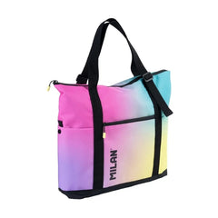 Milan Coleccion Sunset Bolso Shopper 18.5L - Gran Capacidad - Cierre de Cremallera - TamaÃ±o 52x36x3cm - Multicolor