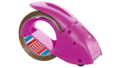 Tesa Pack'n'Go Pack Dévidoir + 1 Rouleau de Ruban 66mm x 50 Mètres - Couleur Rose