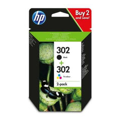 HP 302 Noir + Couleur Pack de 2 Cartouches d'encre Originales - X4D37AE