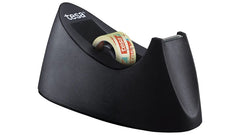 Tesa Curve Pack Dévidoir de Ruban Adhésif + 1 Rouleau de Ruban 19mm x 10m - Pour Rubans jusqu'à 19mm x 33m - Couleur Noir