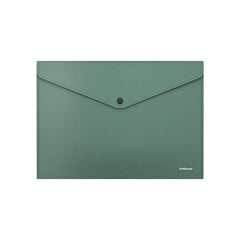 Erichkrause Fizzy Classic Sobre Portadocumentos A4 - Fabricado en Plastico Opaco - Textura Rugosa - Color Verde