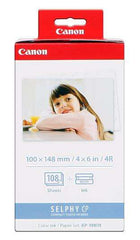 Canon KP-108IN Value Pack of Original Ink - 108 Pieces of Photo Paper 100x148 mm - 3115B001