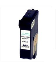 Cartucho de tinta pigmentada genérico preto HP 45/15 - substitui 51645AE/C6615DE