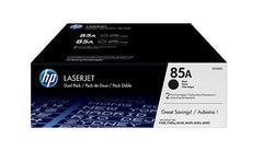 Pacote preto HP CE285A com 2 cartuchos de toner originais - 85A