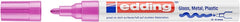 Edding 750 Marcador Permanente - Ponta Redonda - Traço entre 2 e 4 mm. - Tinta Opaca - Secagem Rápida - Cor Rosa