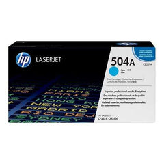 Cartouche de toner cyan authentique HP CE251A - 504A