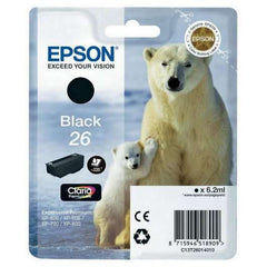 Epson T2601 (26) Black Original Ink Cartridge - C13T26014012