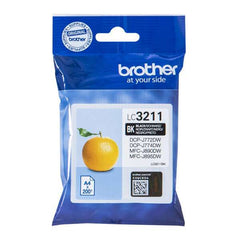 Cartucho de tinta preto original Brother LC3211 - LC3211BK