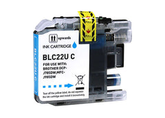 Cartucho de tinta genérico Brother LC22U ciano - substitui LC22UCBP