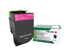 Cartucho de toner original Lexmark CS317/CS417/CS517/CX317/CX417/CX517 Magenta - 71B20M0/71B0030