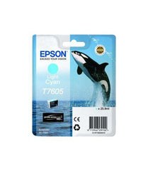 Epson T7605 Cyan Light Original Ink Cartridge - C13T76054010