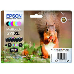 Pacote Epson 378XL com 6 cartuchos de tinta originais - C13T37984010