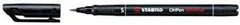 Stabilo OHPen Rotulador Permanente - Punta Superfina - Trazo de 0.4mm - Agarre Antideslizante - Tapon Ventilado - Color Negro