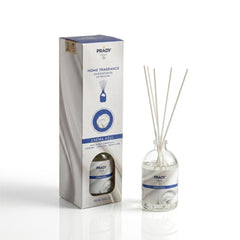 Prady Ambientador Mikado Crema Azul - Frasco de Cristal 100ml y Varitas Difusoras