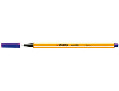 Stabilo Point 88 Feutre Fin Pointe Fibre - Trait de 0.4 mm - Encre à l'Eau - Couleur Violet