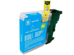 Brother LC980XL/LC1100XL/LC985XL Cyan Generic Ink Cartridge - Replaces LC980C/LC1100C/LC985C