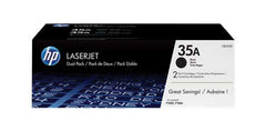 HP CB435A Noir Pack de 2 Cartouches Toner Originales - 35A