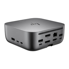 HP Dock G6 280W Thunderbolt 4 con 11 Puertos - 3xUSB-C, 5xUSB-A, 2xDisplay Port, 1xHDMI, 1xRJ-45 - Alimentacion hasta 100W via USB‑C PD - Color Gris