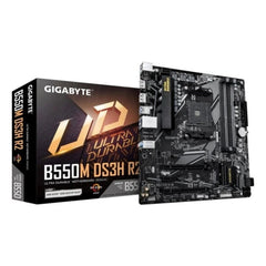 Gigabyte B550M DS3H R2 Carte Mère AMD AM4 4x DDR4 - M.2, SATA, PCIe 4.0 - M.2, SATA - HDMI, DP - MicroATX