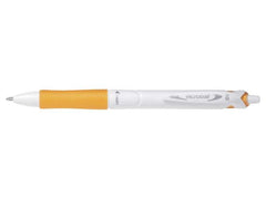 Pilot Boligrafo de Bola Retractil Acroball PureWhite - Recargable - Fabricado con Plastico Reciclado - Punta Redonda 1mm - Trazo 0.28mm - Grip Ergonomico - Color Naranja