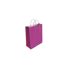 Bismark Saco de Papel Celulose - Medidas 24x8x18cm - Cor Fúchsia
