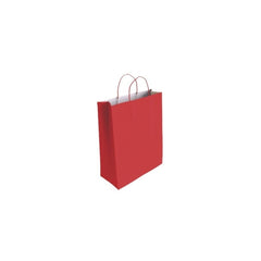 Bismark Saco de Papel Celulose - Medidas 24x8x18cm - Cor Vermelho