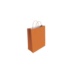 Bismark Saco de Papel Celulose - Medidas 24x8x18cm - Cor Laranja