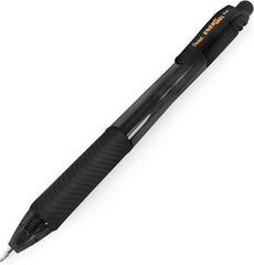 Pentel Energel X Boligrafo de Bola Retractil - Punta 0.7mm - Trazo 0.35mm - Tinta Gel - Recargable - Grip de Agarre - 50% de Materiales Reciclados - Color Negro