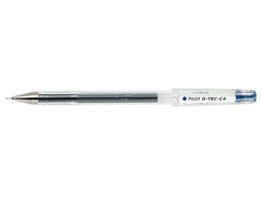 Pilot Boligrafo de Gel G-Tec C4 - Extra Fino - Recargable - Punta de Bola 0.4mm - Trazo 0.2mm - Color Azul
