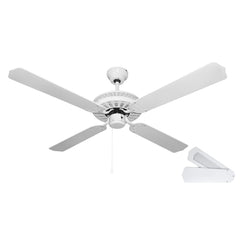 Orbegozo CF 07132 B Ventilador de Techo - 3 Velocidades 4 Aspas Reversibles - 60W - Diametro 132cm - Color Blanco