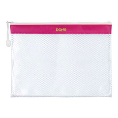 Dohe Bolsa de Fecho Éclair PVC - 32x24mm - Ideal para Documentos A4 - Resistente e Duradoura