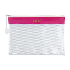 Dohe Bolsa de Fecho Éclair PVC - 24x17.5mm - Resistente à Água - Ideal para Documentos A5