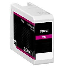 Cartouche d'encre pigmentée générique Epson T46SD violette - Remplace C13T46SD00