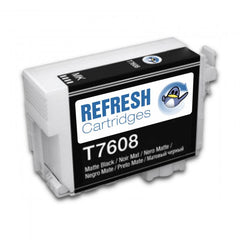 Cartucho de tinta pigmentada genérico Epson T7608 preto fosco - substitui C13T76084010
