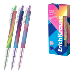 ErichKrause Dew Matic Cool Ray Esferográfica Retrátil - Modelos Sortidos - Traço 0.28mm - Cor Azul