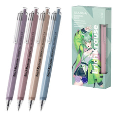ErichKrause Essential Matic Manga Esferográfica Retrátil - Modelos Sortidos - Traço 0.28mm - Cor Azul